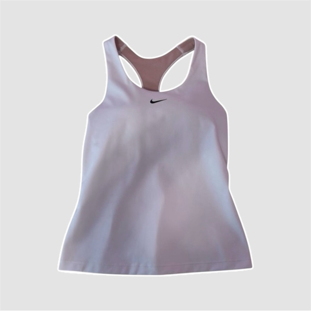 nike dri-fit bra tank top in white - size xs
